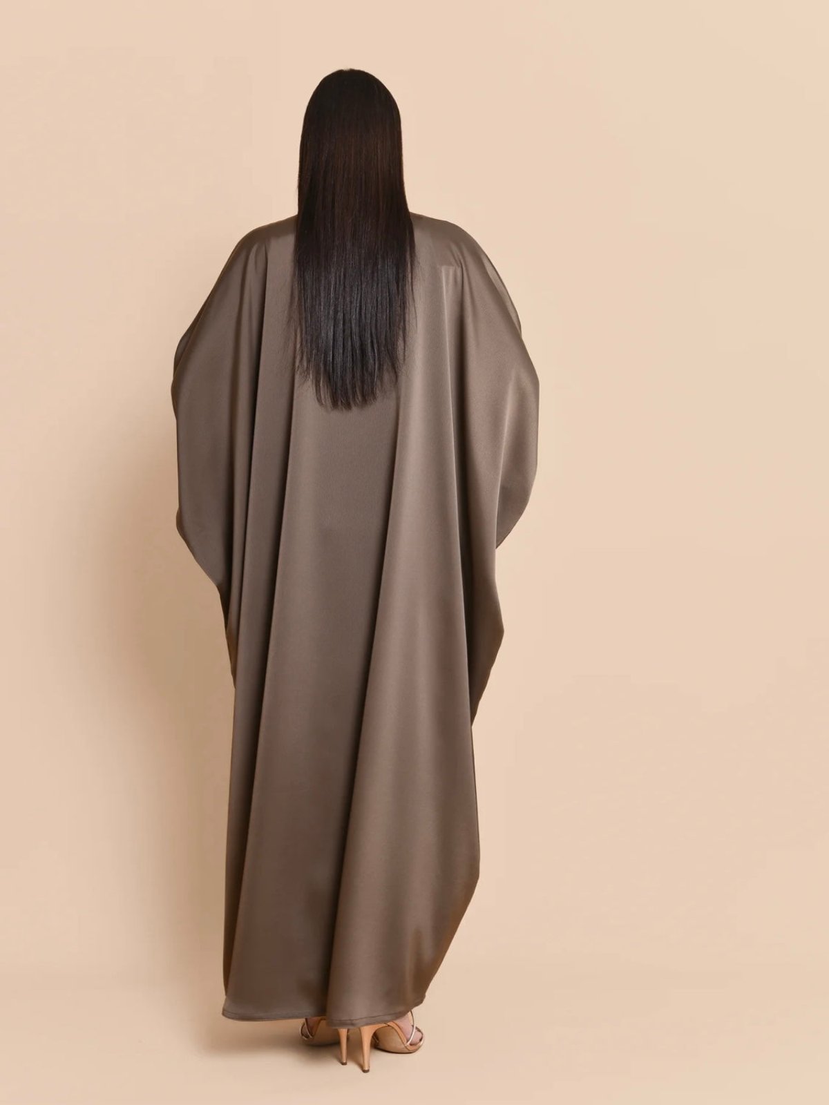 Satin silk abaya