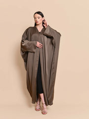 Satin silk abaya