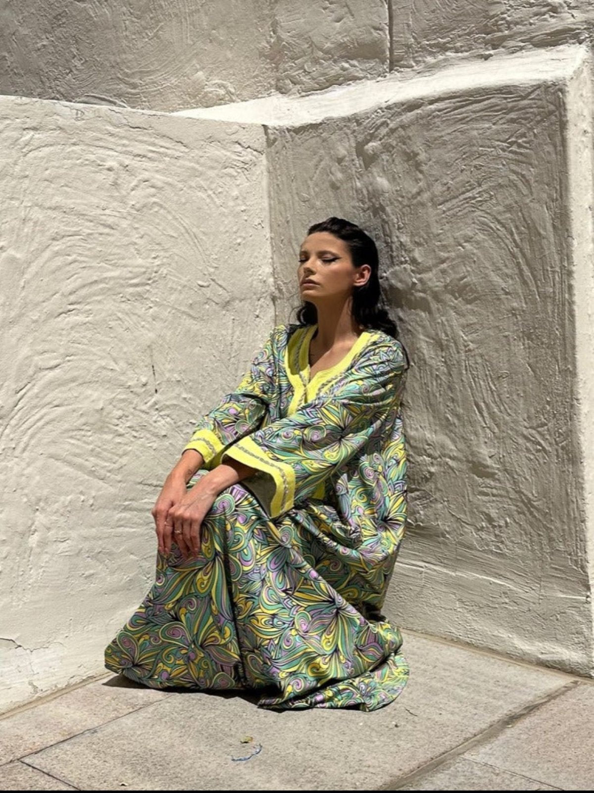 Polyster Silk Kaftan